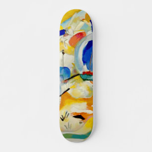 Kandinsky Sea Battle Painting 1913 Skateboard