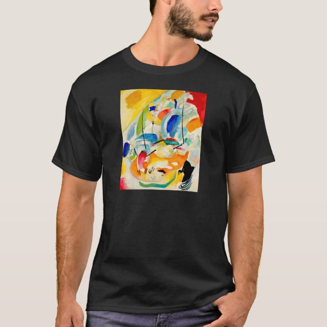 Kandinsky Sea Battle Painting 1913 T-Shirt (Front)