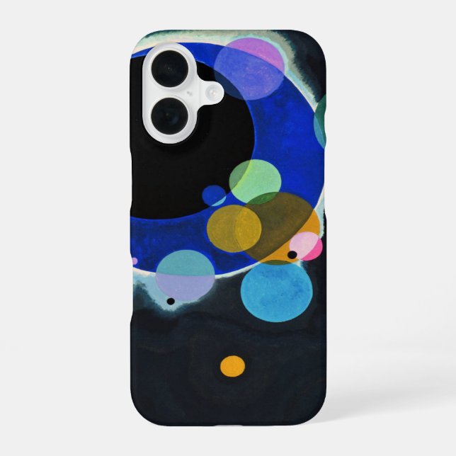 Kandinsky Several Circles Abstract iPhone 16 Case (Back)