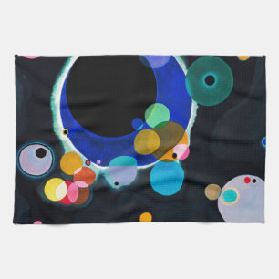 Kandinsky Several Circles Abstract Kitchen Towel