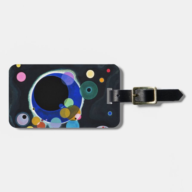 Kandinsky Several Circles Abstract Luggage Tag (Front Horizontal)