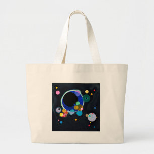 Kandinsky Several Circles Artwork Large Tote Bag