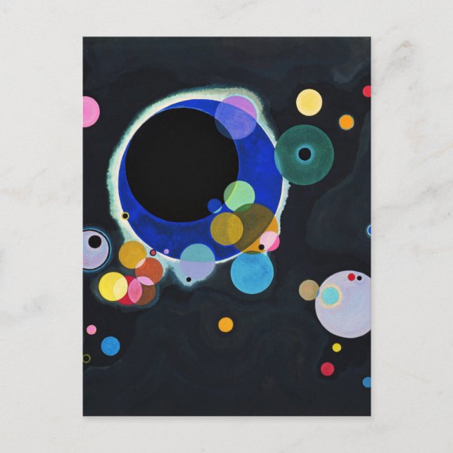 Kandinsky Several Circles Artwork Postcard (Front)