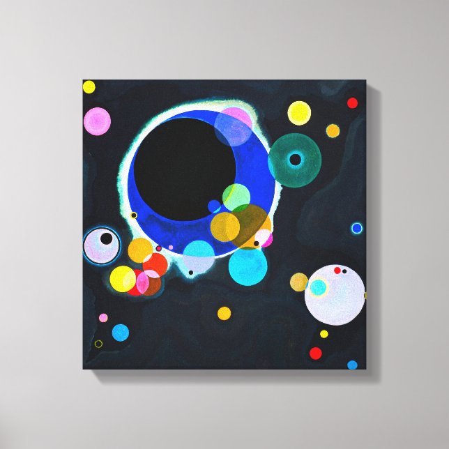 Kandinsky Several Circles Canvas Print (Front)