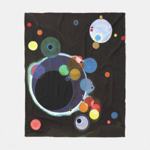 Kandinsky - Several Circles Fleece Blanket