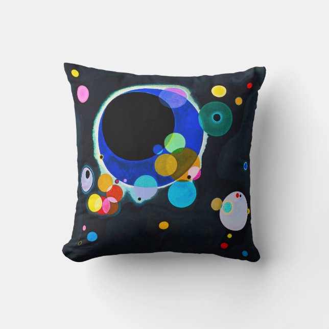 Kandinsky Several Circles Pillow (Front)