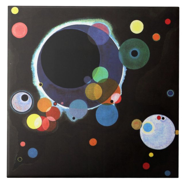 Kandinsky - Several Circles Tile (Front)