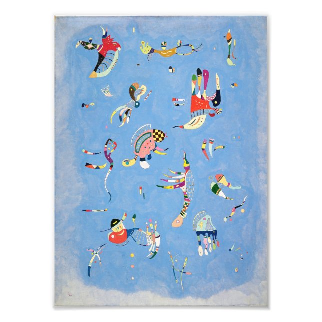 Kandinsky Sky Blue Photo Print (Front)