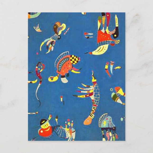 Kandinsky - Sky Blue Postcard (Front)