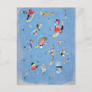 Kandinsky Sky Blue Postcard