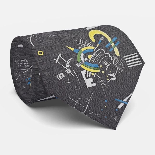 Kandinsky Small Worlds - Abstract Art Tie (Rolled)