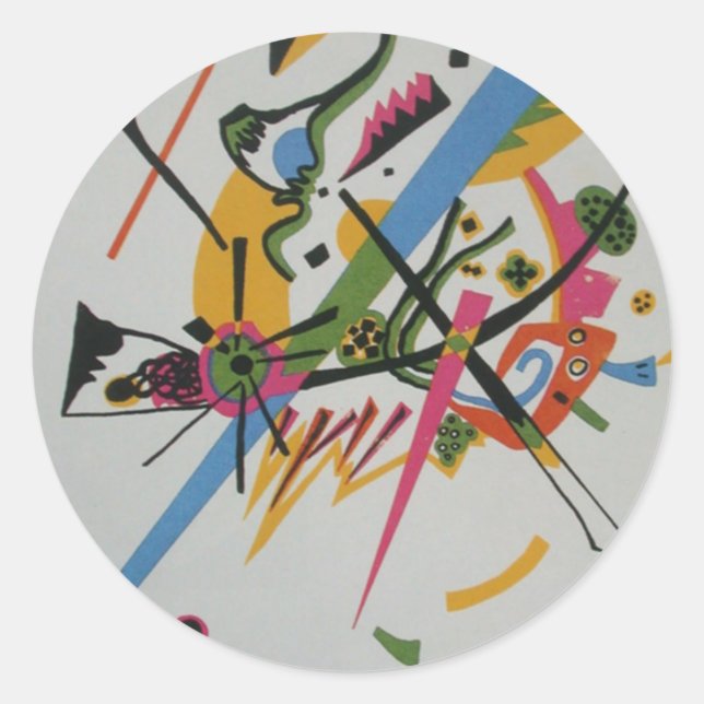 Kandinsky Small Worlds Kleine Welts I Classic Round Sticker (Front)