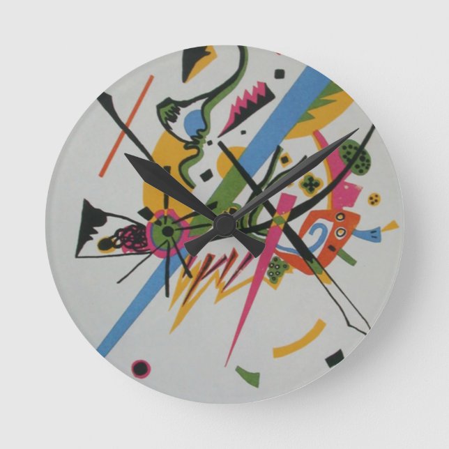 Kandinsky Small Worlds Kleine Welts I Round Clock (Front)