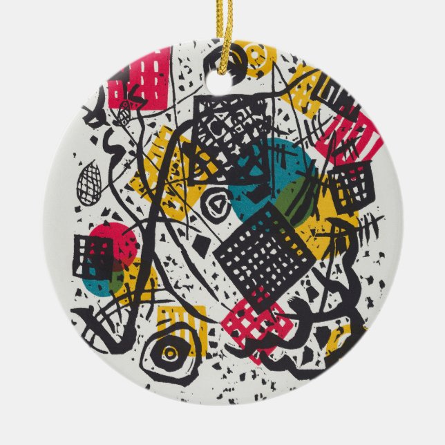 Kandinsky Small Worlds V Abstract Classic Ceramic Ornament (Front)