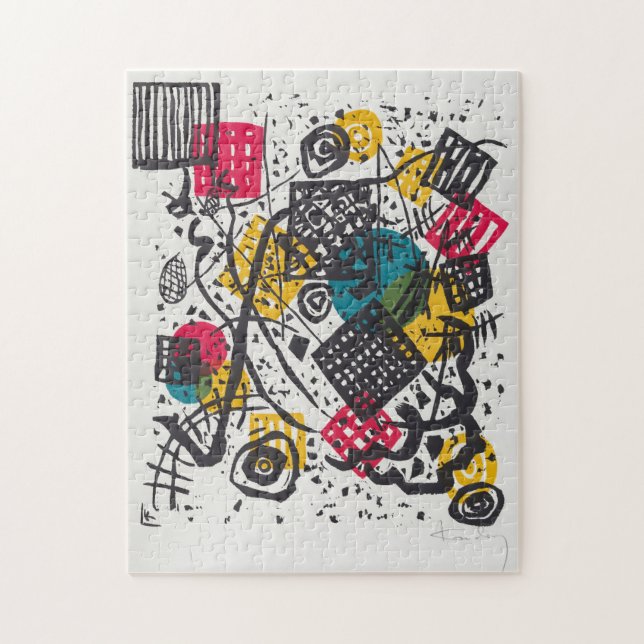 Kandinsky Small Worlds V Abstract Classic Jigsaw Puzzle (Vertical)