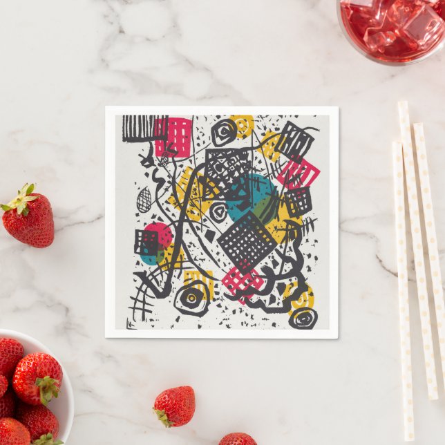 Kandinsky Small Worlds V Abstract Classic Napkin (Insitu)