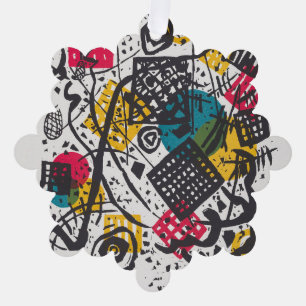 Kandinsky Small Worlds V Abstract Classic Ornament Card