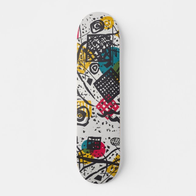 Kandinsky Small Worlds V Abstract Classic Skateboard (Front)