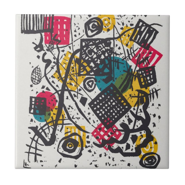 Kandinsky Small Worlds V Abstract Classic Tile (Front)