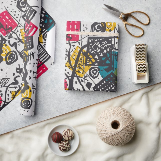 Kandinsky Small Worlds V Abstract Classic Wrapping Paper (Crafts)