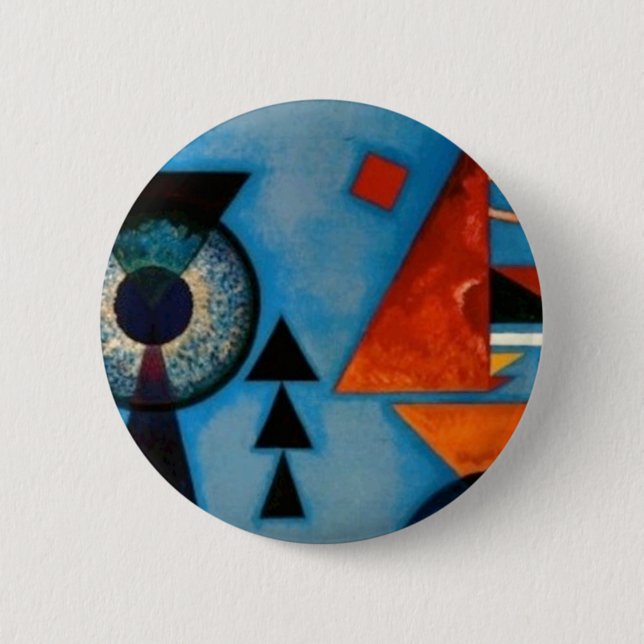 Kandinsky Soft Hard Abstract 2 Inch Round Button (Front)