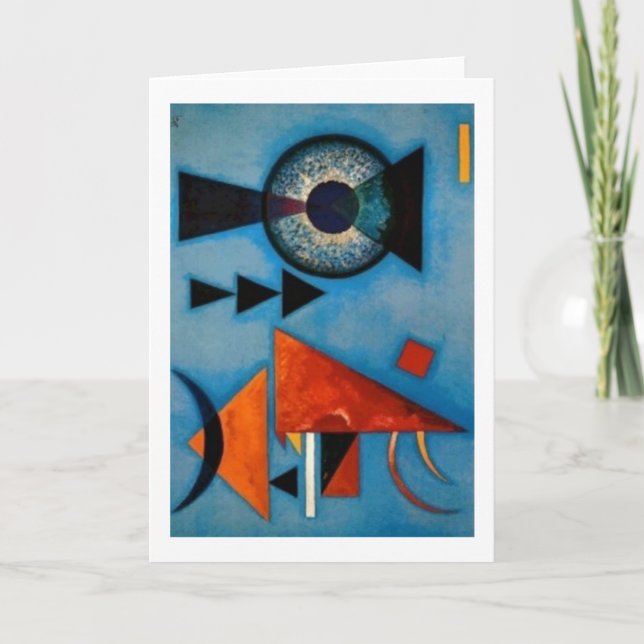 Kandinsky Soft Hard Abstract Card (Front)
