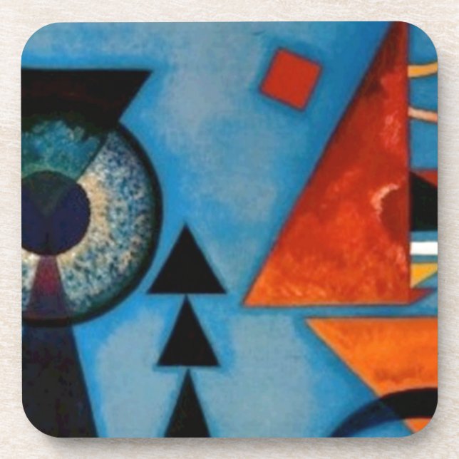 Kandinsky Soft Hard Abstract Coaster (Front)