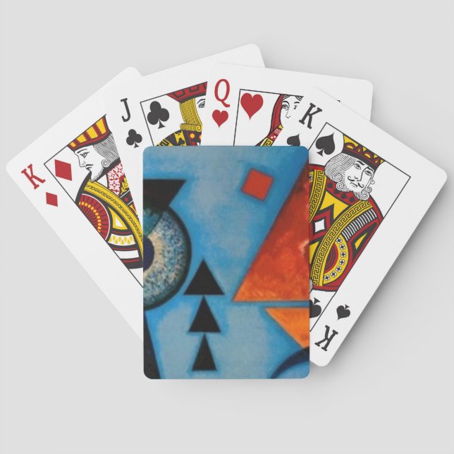 Kandinsky Soft Hard Abstract Playing Cards (Back)