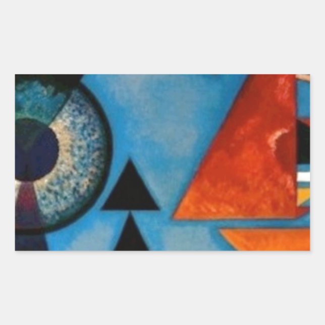Kandinsky Soft Hard Abstract Sticker (Front)