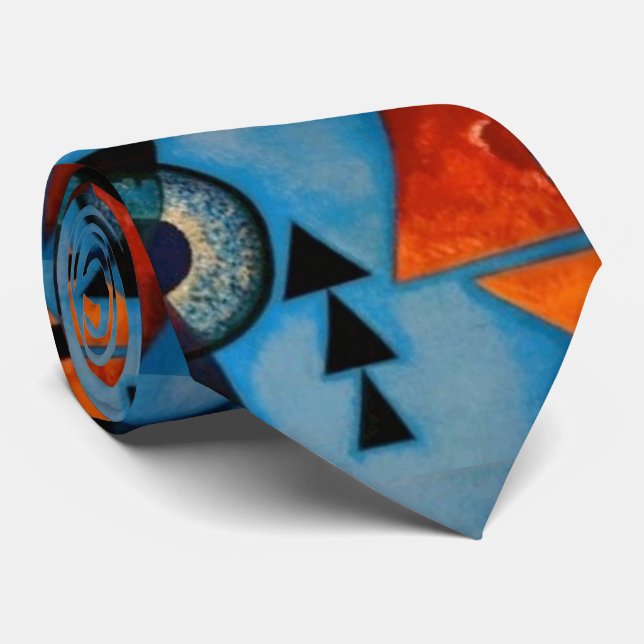 Kandinsky Soft Hard Abstract Tie (Rolled)