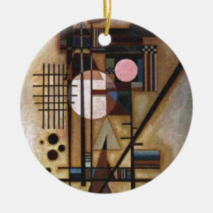 Kandinsky Softened Construction Ceramic Ornament
