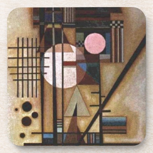 Kandinsky Softened Construction Coaster (Front)