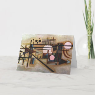 Kandinsky Softened Construction Greeting Card