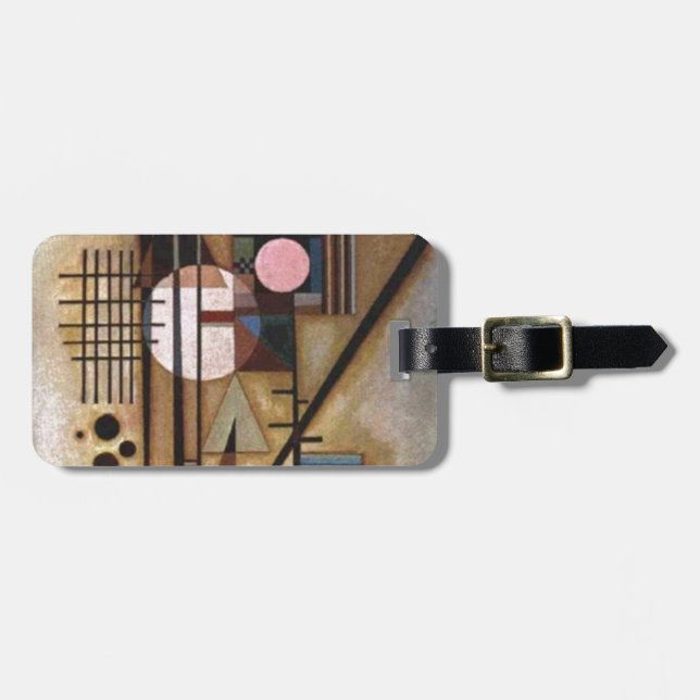 Kandinsky Softened Construction Luggage Tag (Front Horizontal)