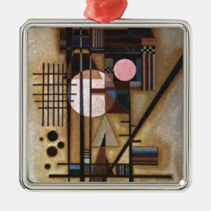 Kandinsky Softened Construction Metal Ornament
