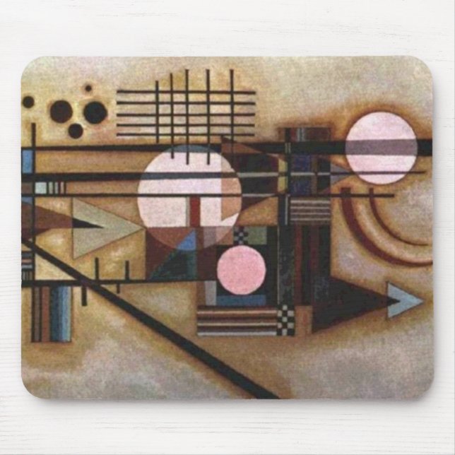Kandinsky Softened Construction Mouse Pad (Front)