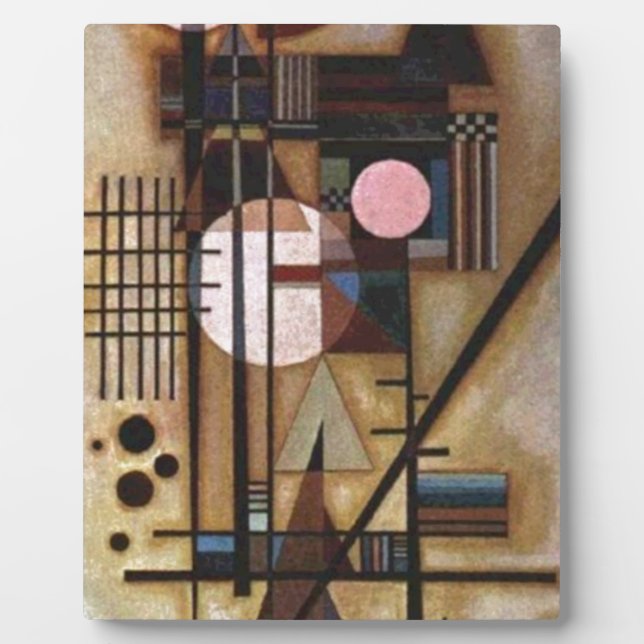 Kandinsky Softened Construction Plaque (Front)