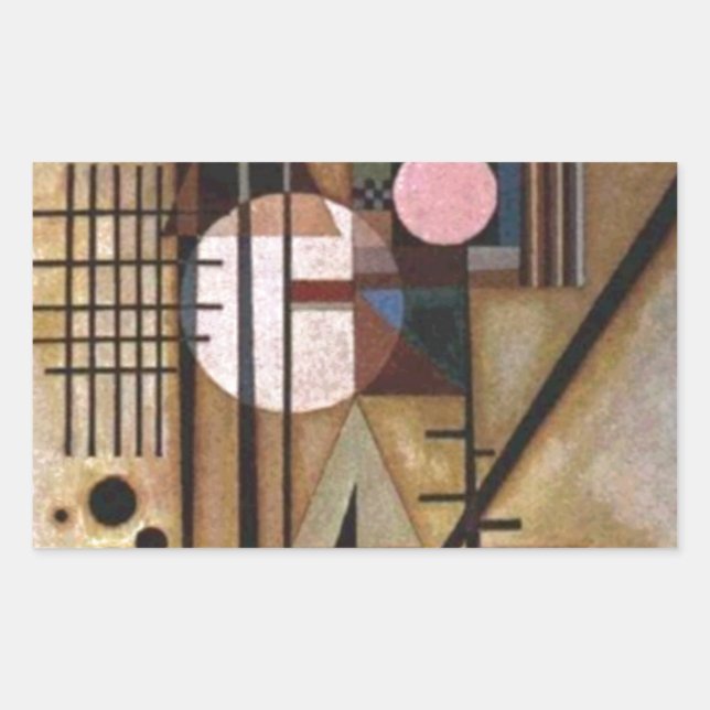 Kandinsky Softened Construction Sticker (Front)