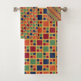 Kandinsky Squares Bath Towel Set