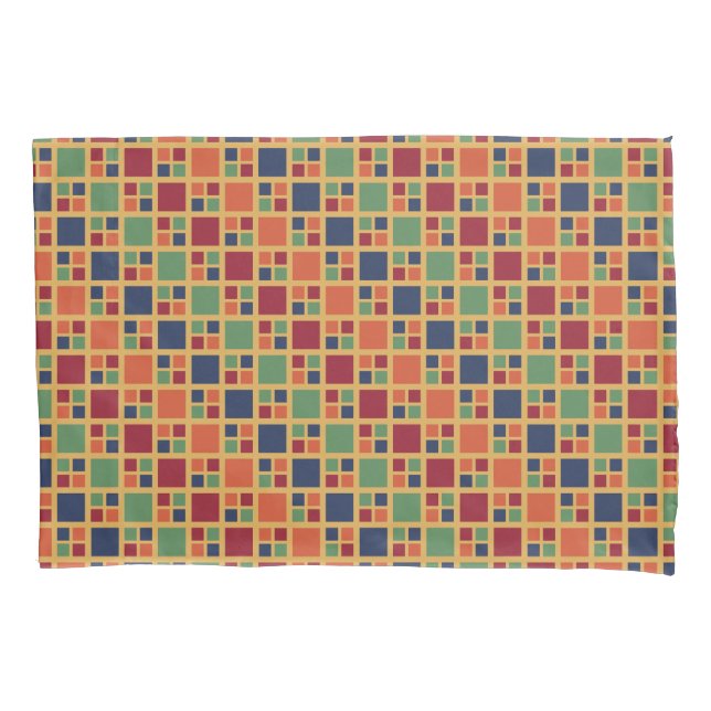 Kandinsky Squares Pillowcase (Front-Left)