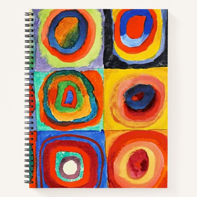 Kandinsky - Squares with Concentric Circles Notebook (Front)