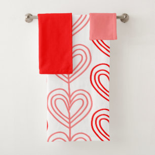 Kandinsky Staggered Valentine’s  Bath Towel Set