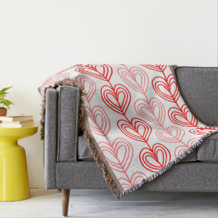 Kandinsky Staggered Valentine’s Throw Blanket