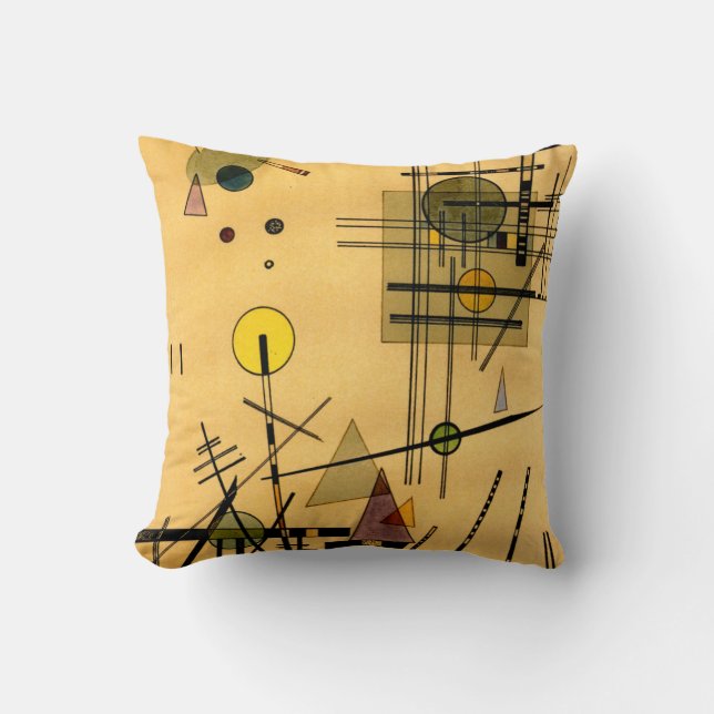 Kandinsky - Strings Throw Pillow (Front)