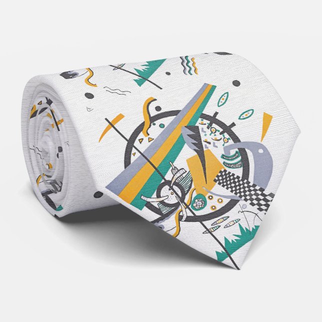 Kandinsky Study – Small Worlds Tie (Rolled)