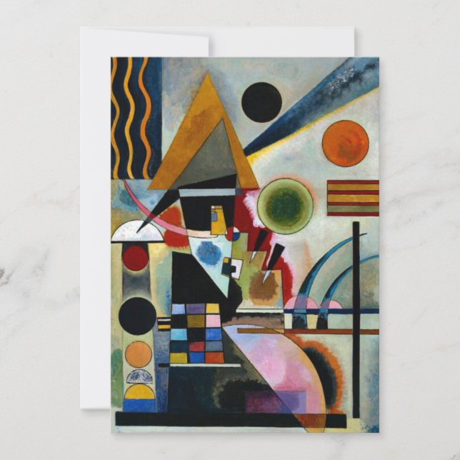Kandinsky - Swinging, colourful artwork Card (Front)