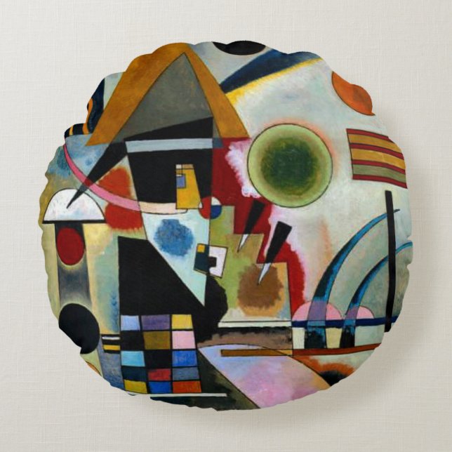 Kandinsky - Swinging Round Pillow (Front)