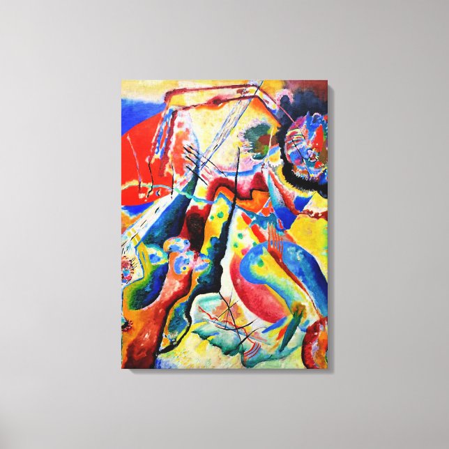 Kandinsky - Tableau a la Tache Rouge Canvas Print (Front)