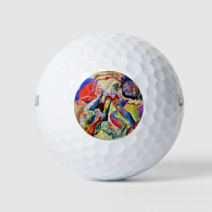 Kandinsky - Tableau a la Tache Rouge Golf Balls