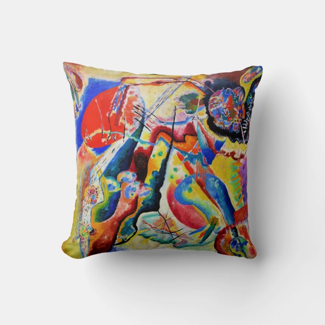 Kandinsky - Tableau a la Tache Rouge Throw Pillow (Front)